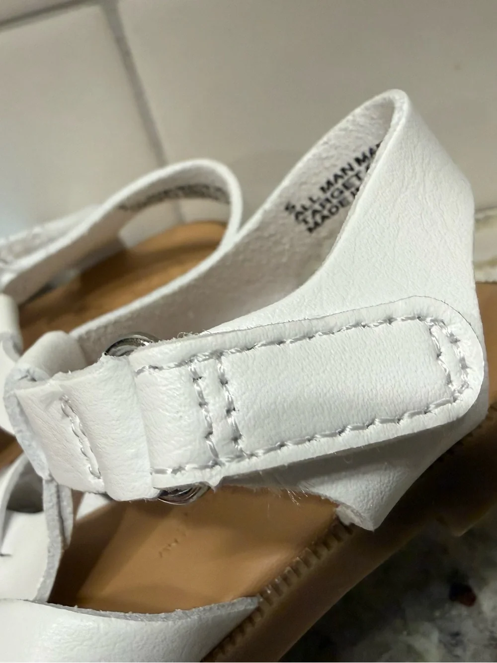 Cat & Jack White Braided Toddler Sandals - Size 5